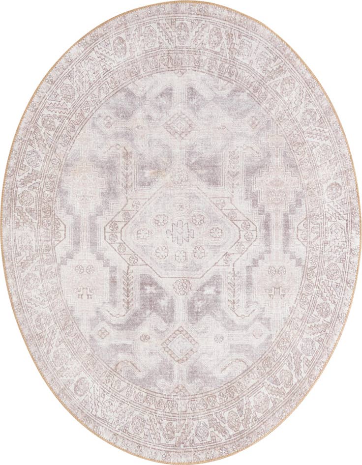 Detail image of 5' x 5' Washable Timeless Round Rug
