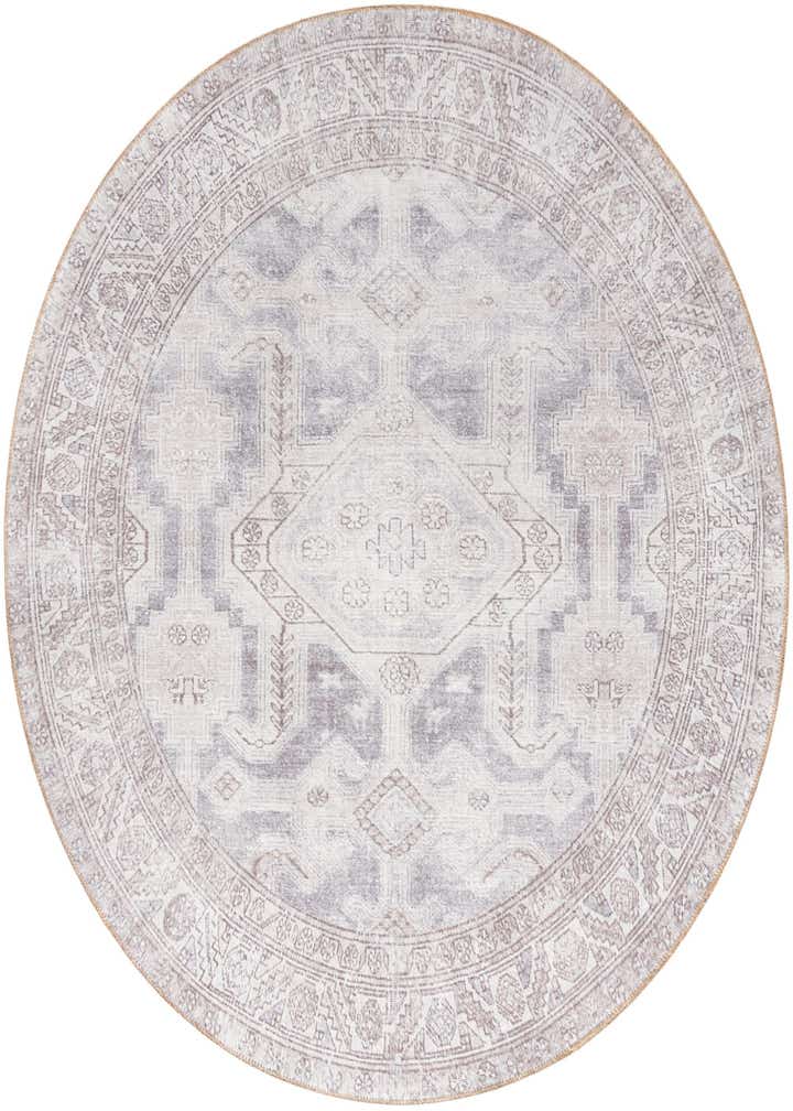 7' 7 x 7' 7 Washable Timeless Round Rug