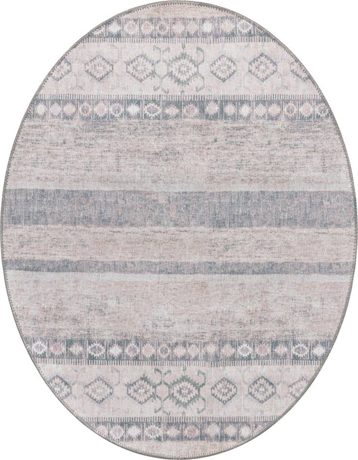 Detail image of 3' 6 x 3' 6 Washable Timeless Round Rug