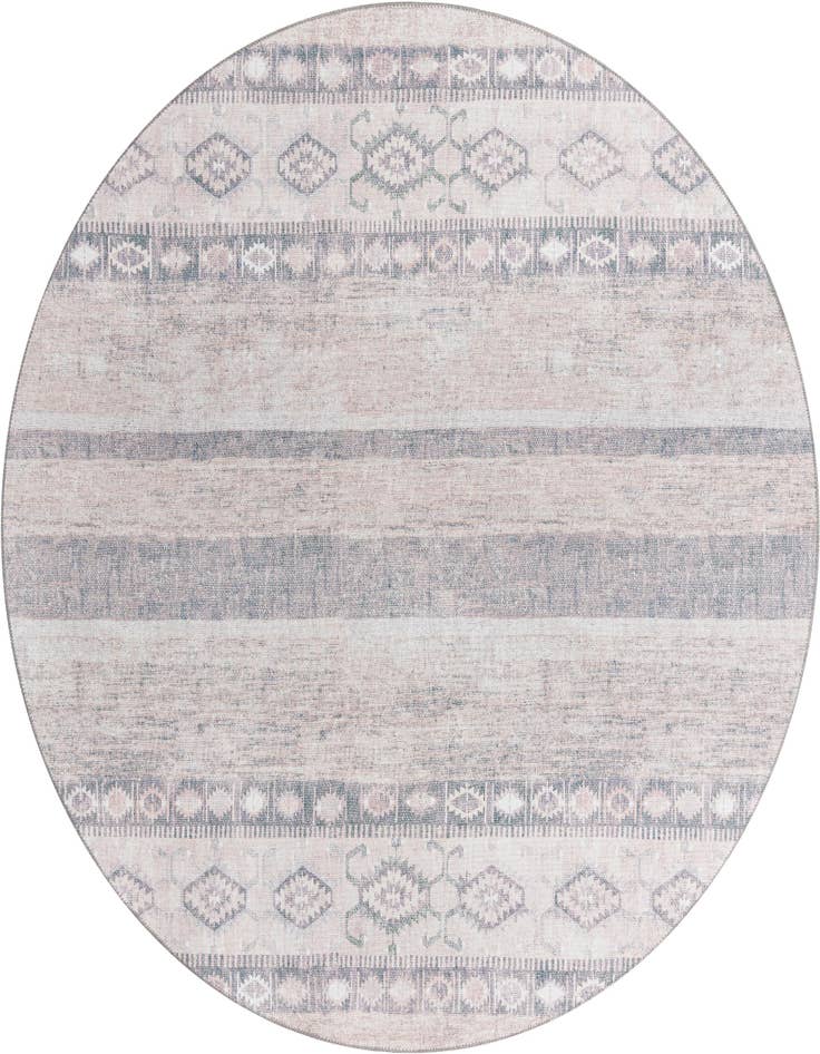 Detail image of 7' 6 x 7' 6 Washable Timeless Round Rug