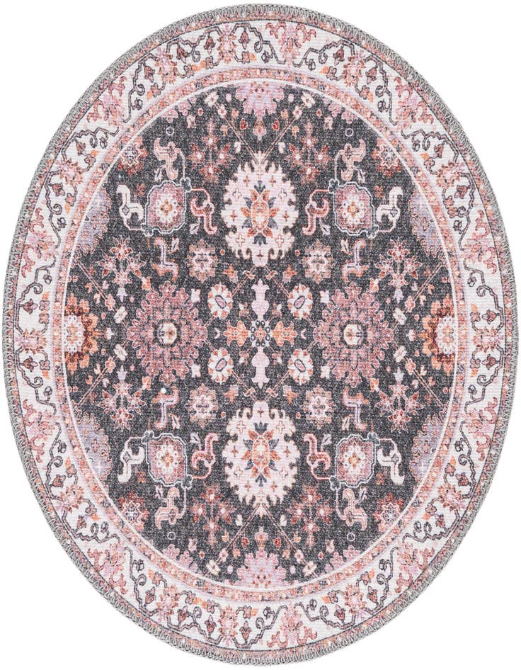 Detail image of 2' x 2' Washable Timeless Round Rug
