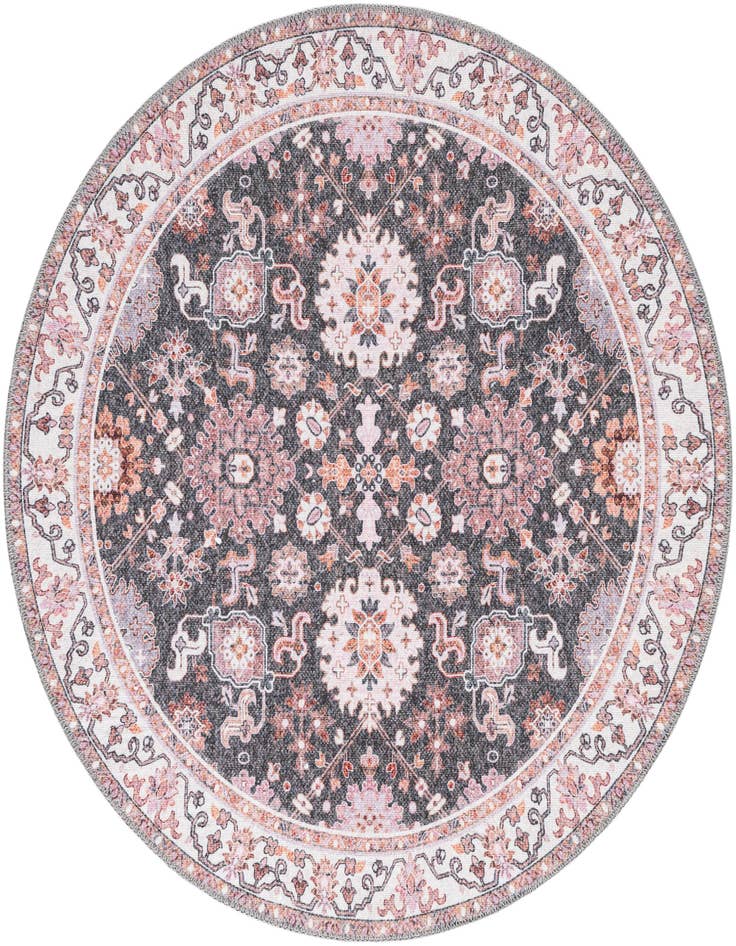 Detail image of 3' 6 x 3' 6 Washable Timeless Round Rug
