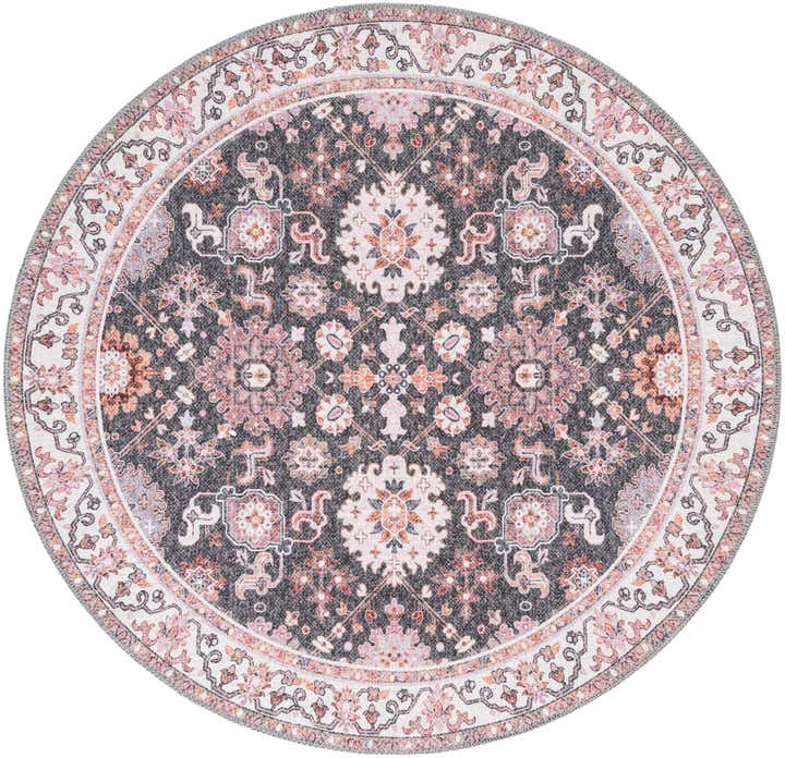 3' 6 x 3' 6 Washable Timeless Round Rug