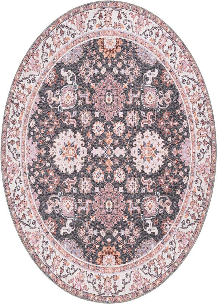 5' 1 x 5' 1 Washable Timeless Round Rug