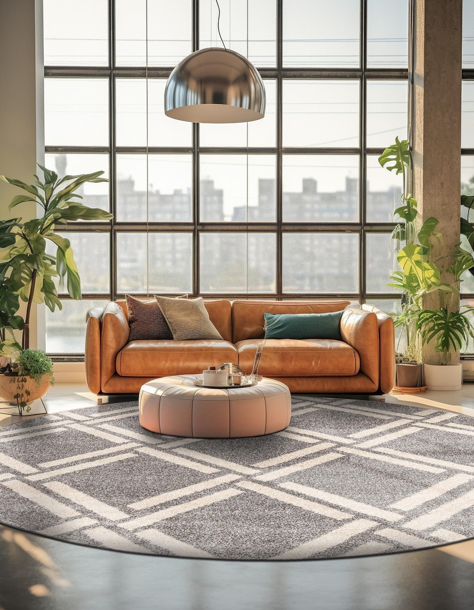 245cm x 245cm Trellis Round Rug
