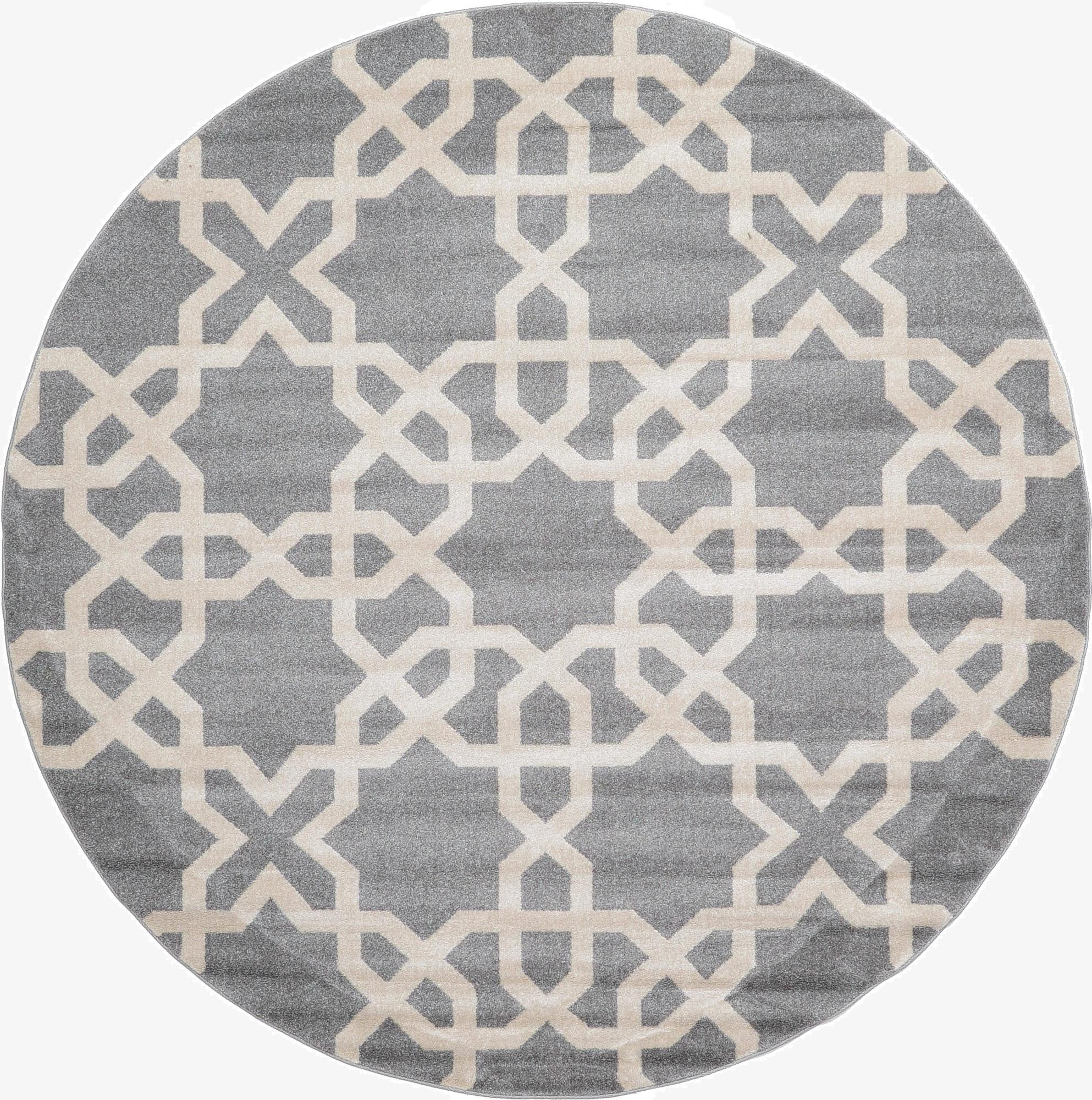 8' x 8' Trellis Round Rug