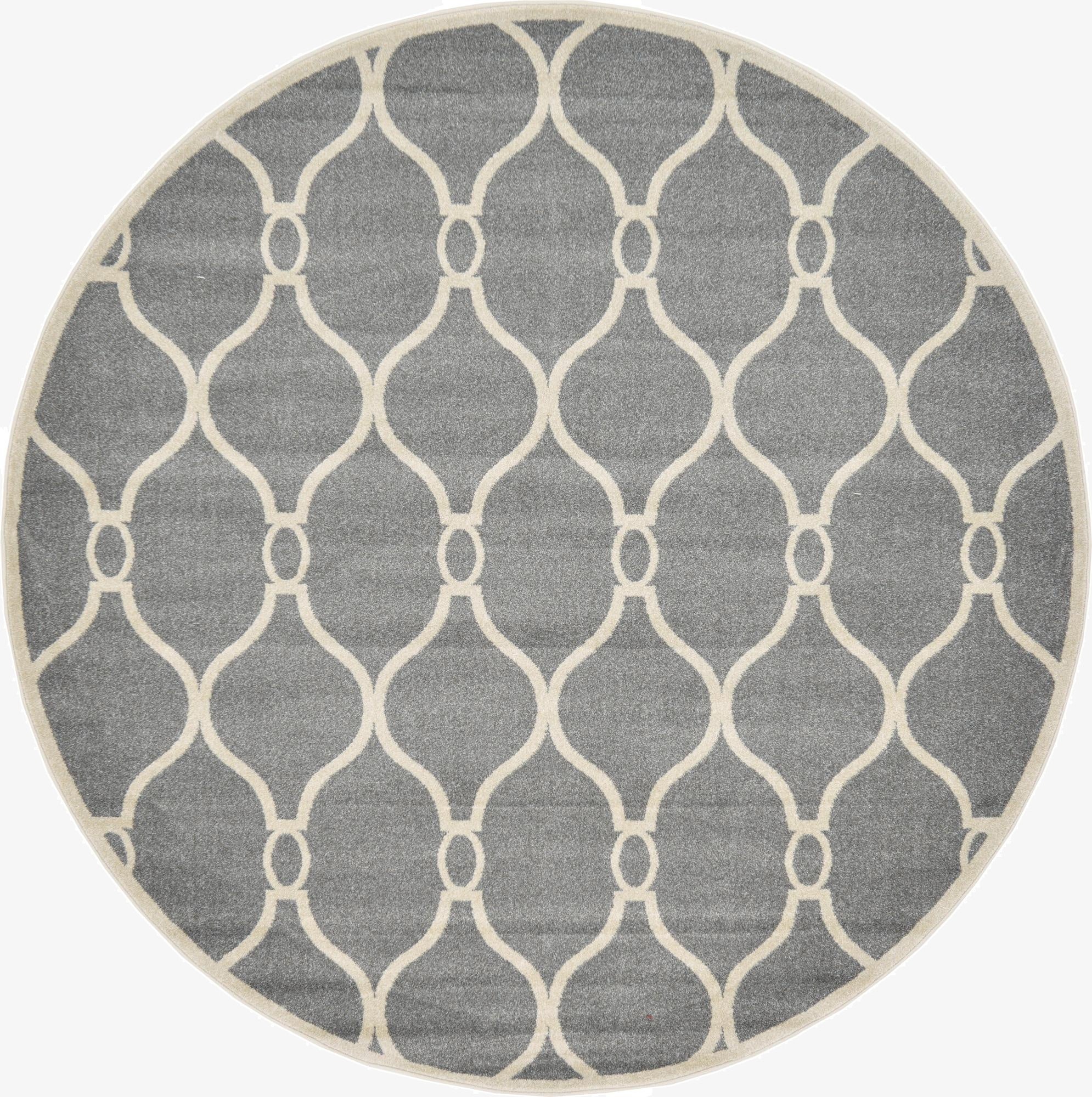 8' x 8' Trellis Round Rug