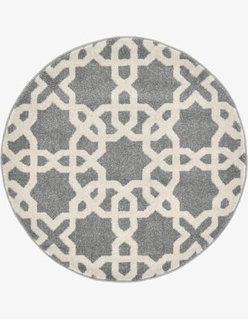 3' 3 x 3' 3 Trellis Round Rug