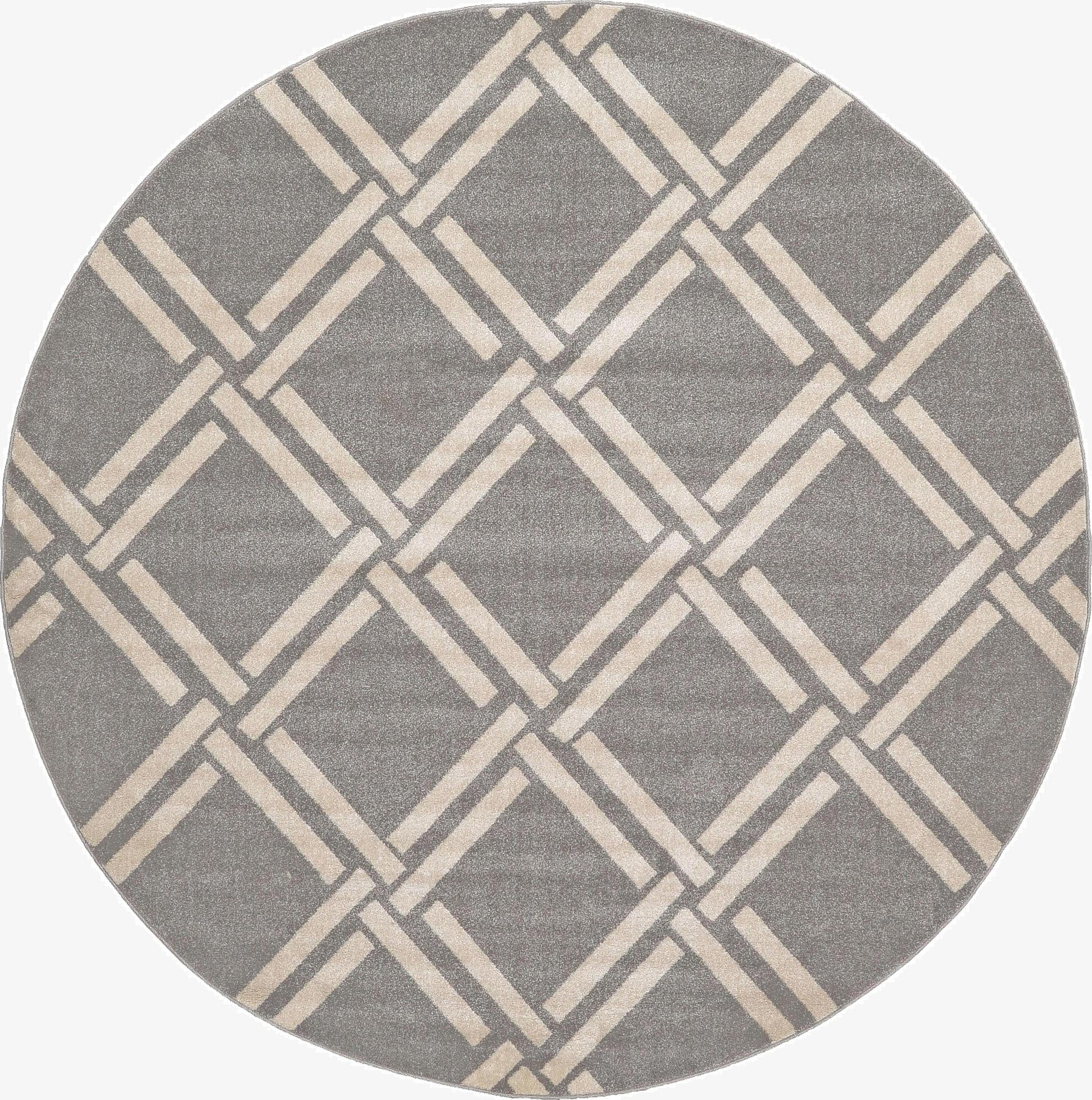 8' x 8' Trellis Round Rug