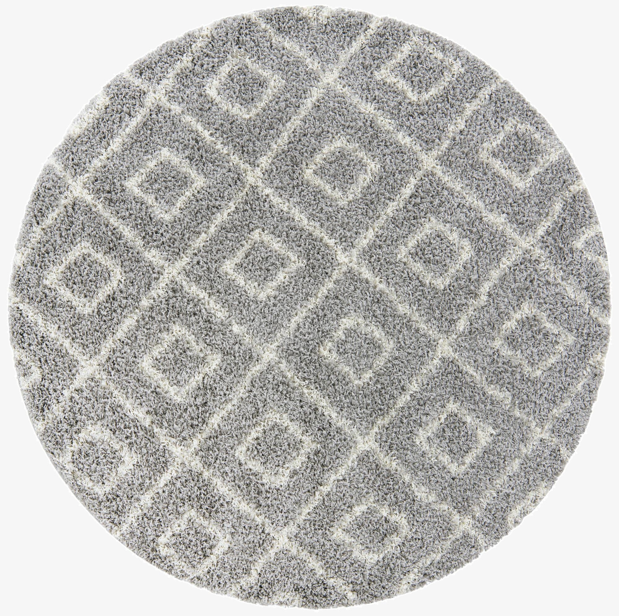 Primary image 6' x 6' Trellis Shag Round Rug