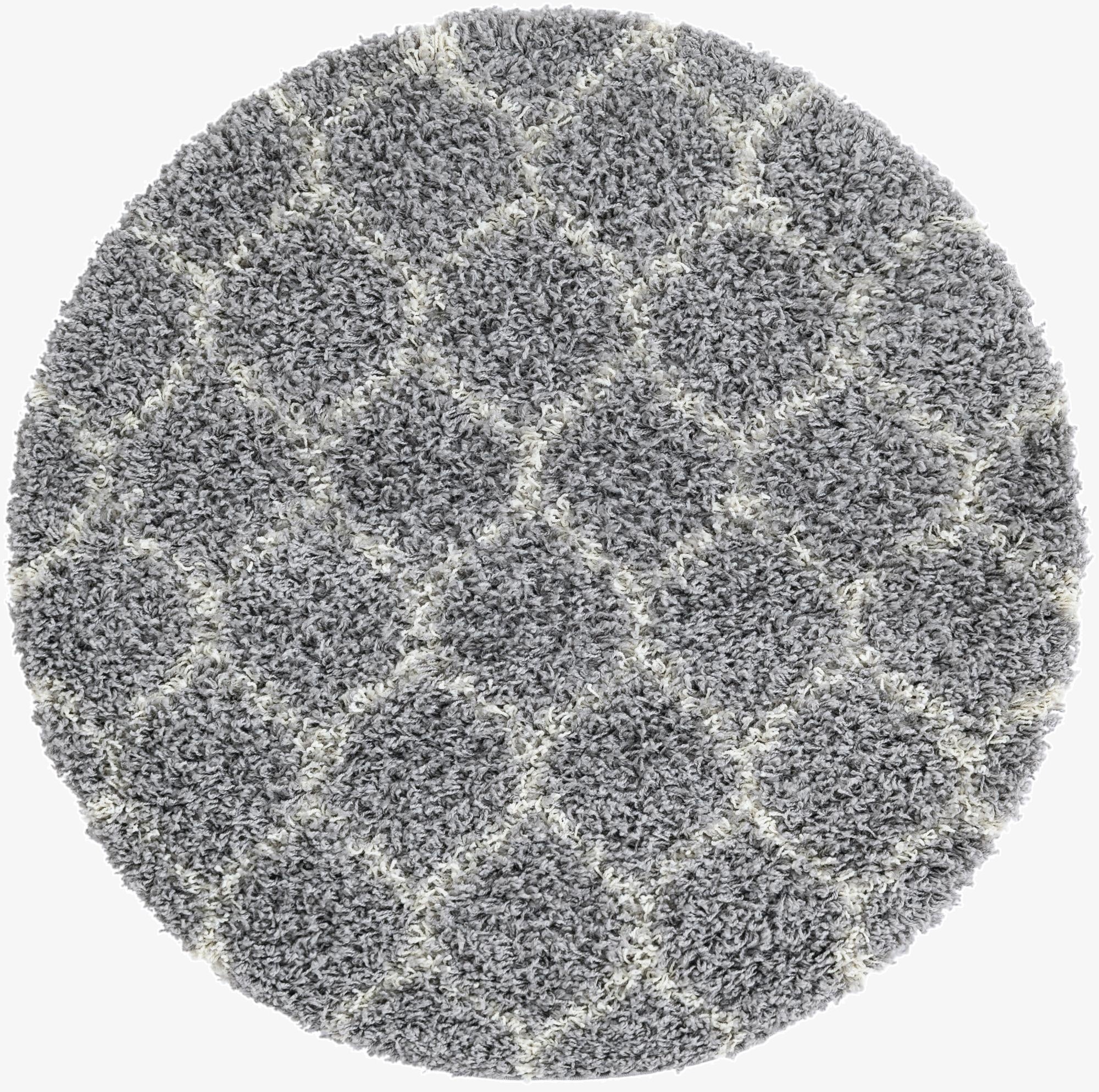 Primary image 3' 3 x 3' 3 Trellis Shag Round Rug