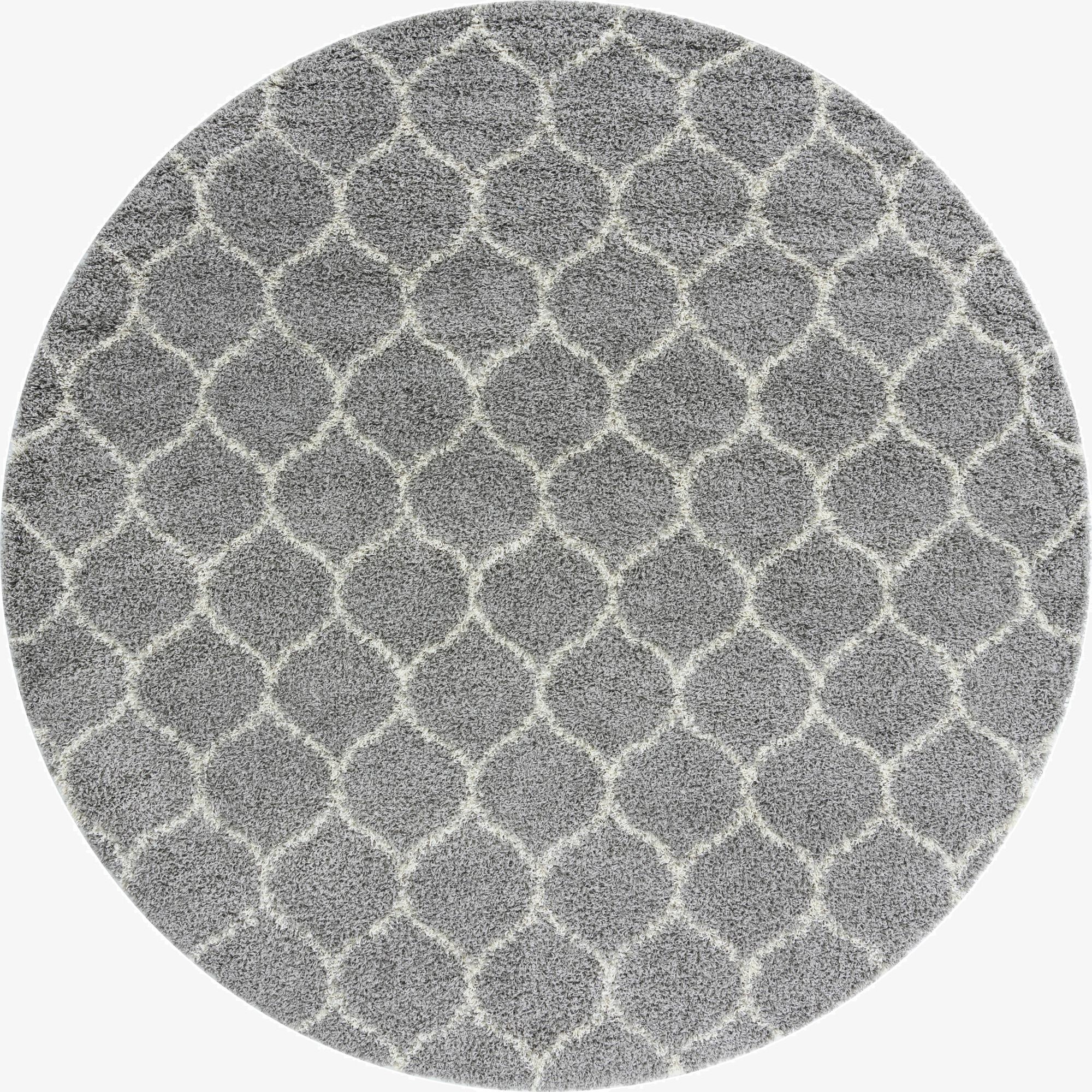 10' x 10' Trellis Shag Round Rug