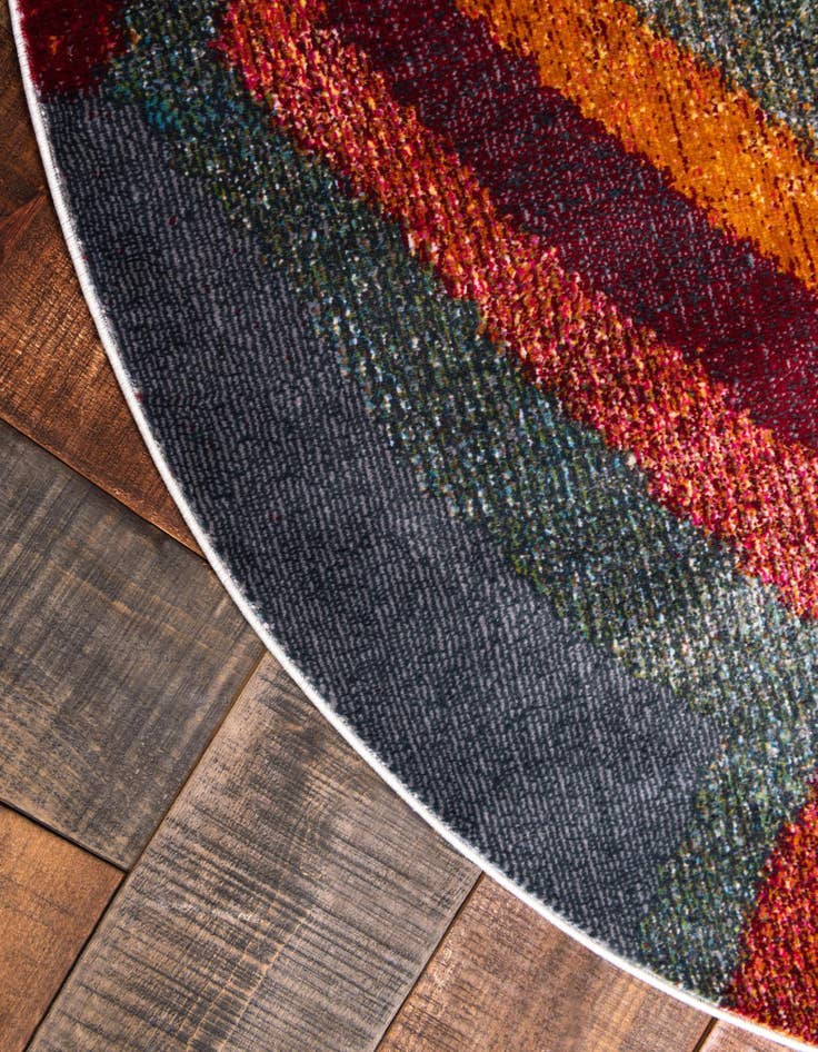 Detail image of 5' 5 x 5' 5 Tribe Round Rug