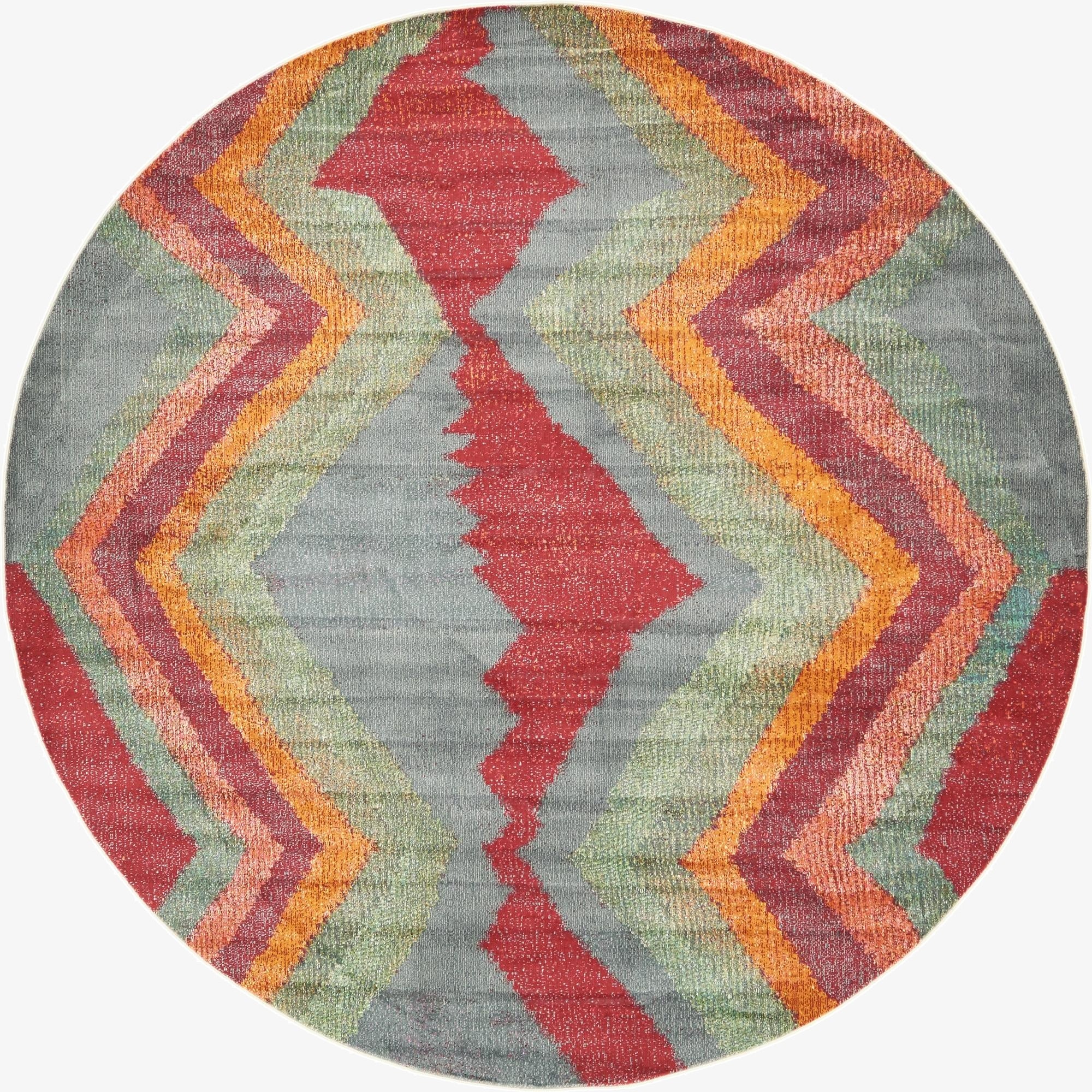 8' 2 x 8' 2 Tribe Round Rug