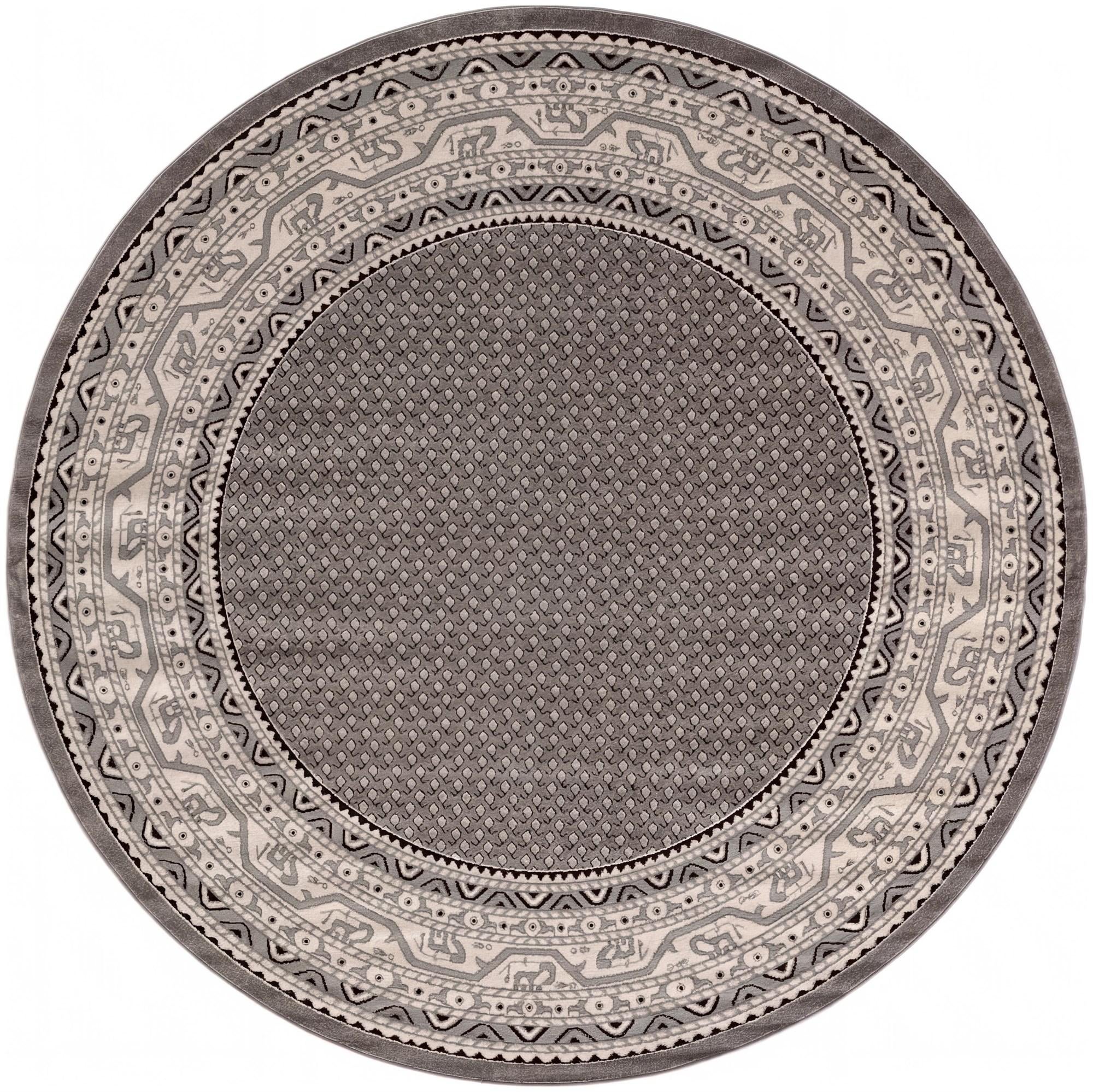 Gray Tribeca Round Rug