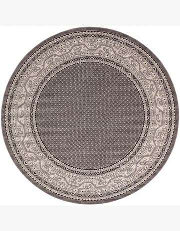 Gray Tribeca Round Rug