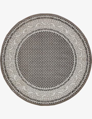 Gray Tribeca Round Rug