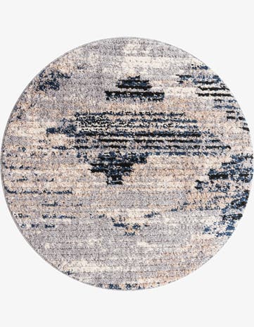 Gray Tucson Round Rug