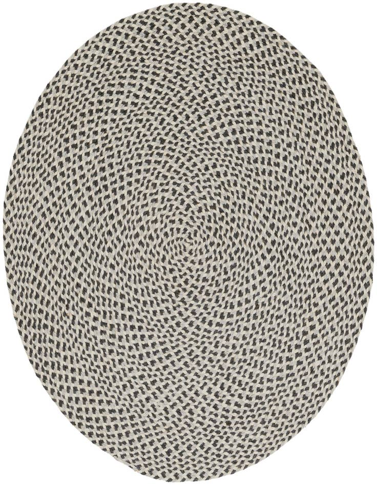Detail image of 3' 1 x 3' 1  Hand Tweed Braided Jute Round Rug