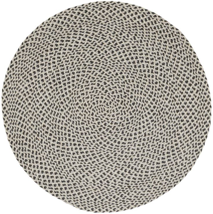 Detail image of 3' 1 x 3' 1 Handmade Tweed Braided Jute Round Rug