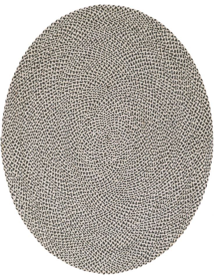 Detail image of 5' 1 x 5' 1  Hand Tweed Braided Jute Round Rug