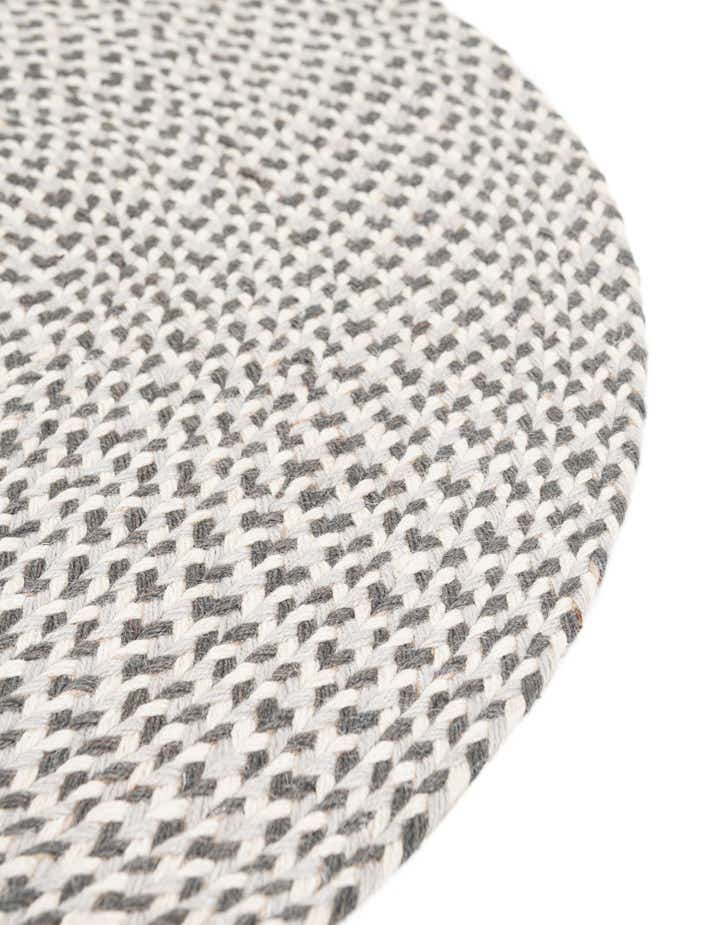 7' 10 x 7' 10 Handmade Tweed Braided Jute Round Rug