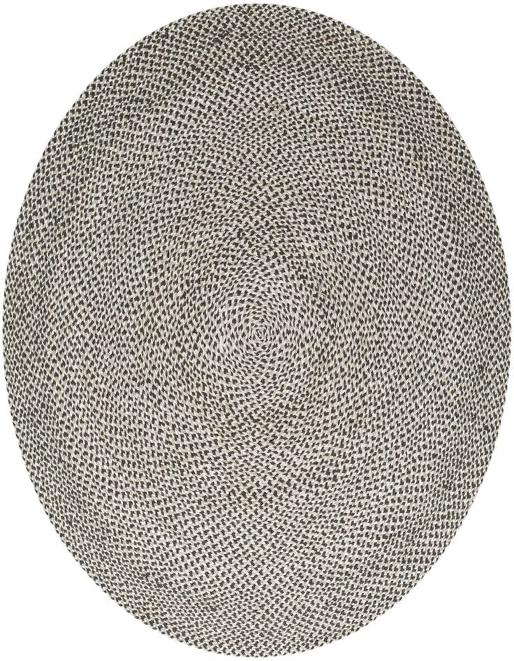 Detail image of 6' 1 x 6' 1  Hand Tweed Braided Jute Round Rug
