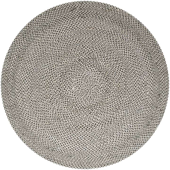 6' 1 x 6' 1 Handmade Tweed Braided Jute Round Rug