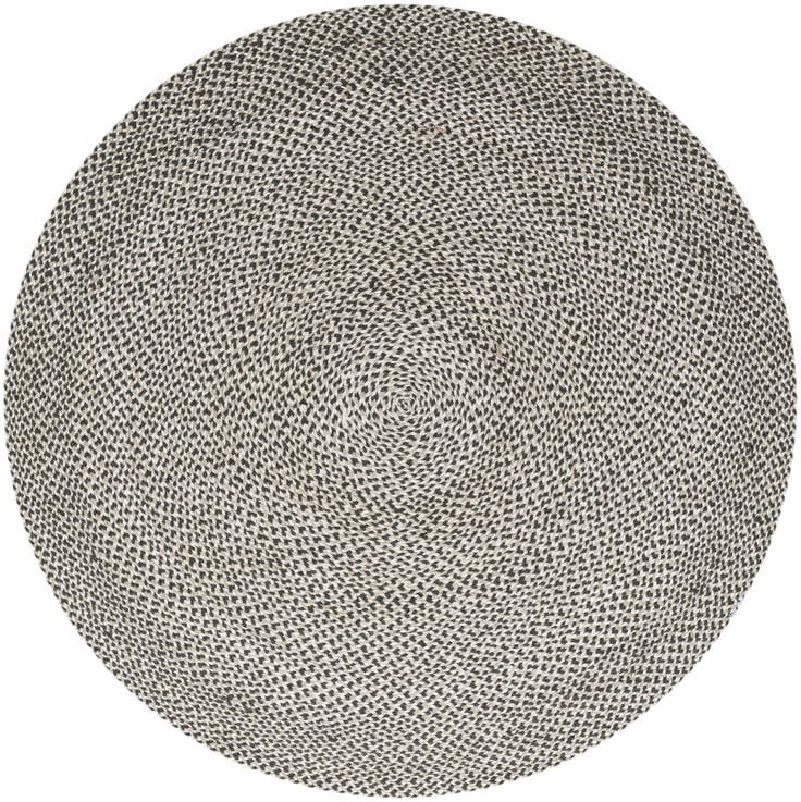 Detail image of 6' 1 x 6' 1 Handmade Tweed Braided Jute Round Rug