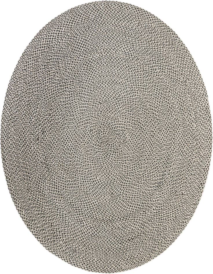 Detail image of 7' 10 x 7' 10  Hand Tweed Braided Jute Round Rug