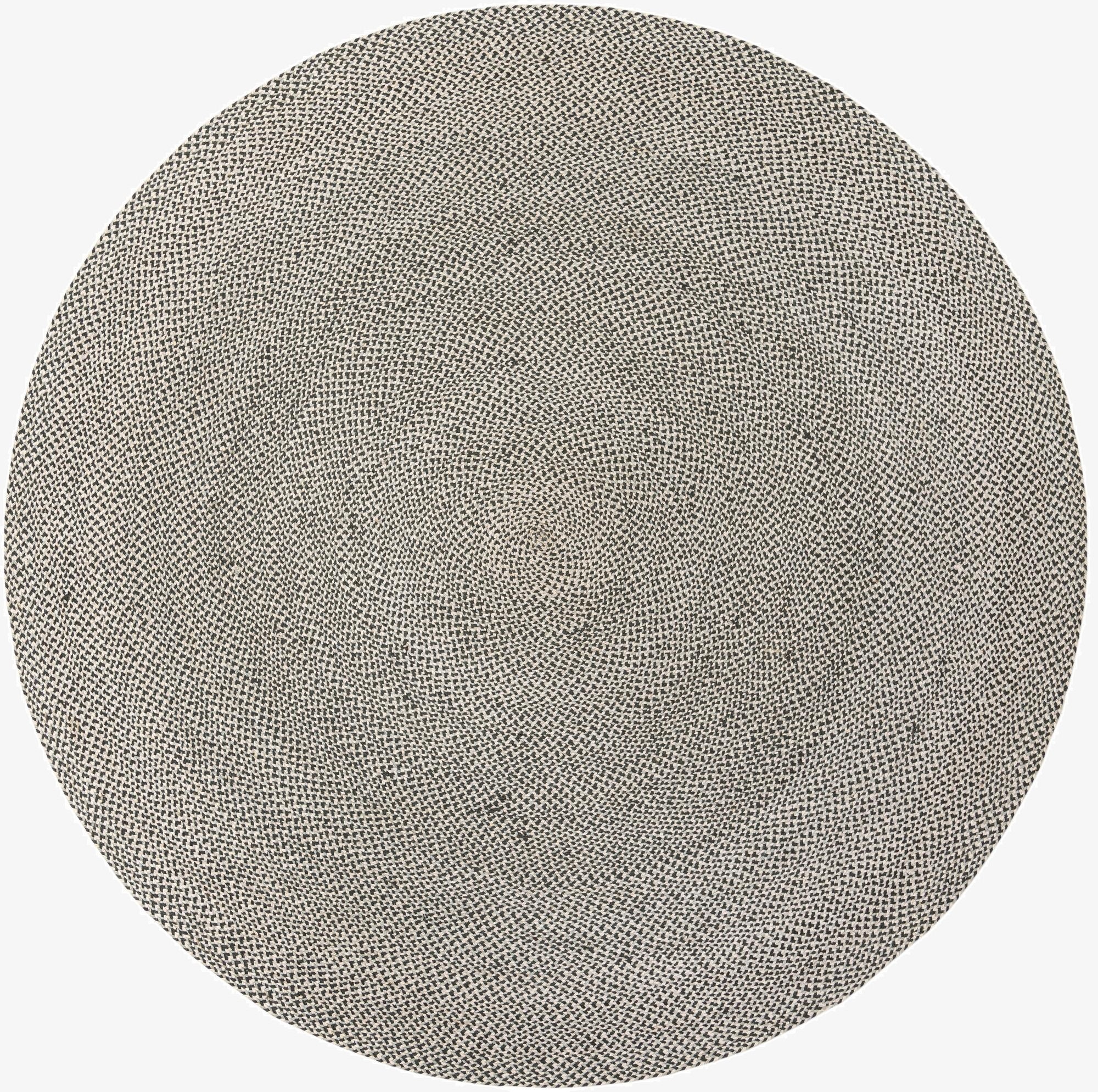 10' x 10'  Hand Tweed Braided Jute Round Rug
