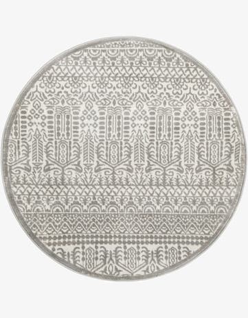Jill Zarin Gray Uptown Cloisters Round Rug