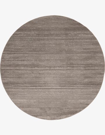 Gray Uptown Madison Avenue Round Rug
