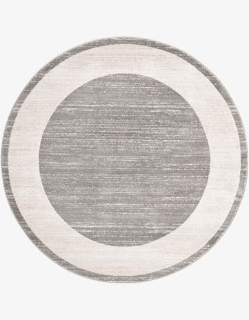 Gray Uptown Yorkville Round Rug