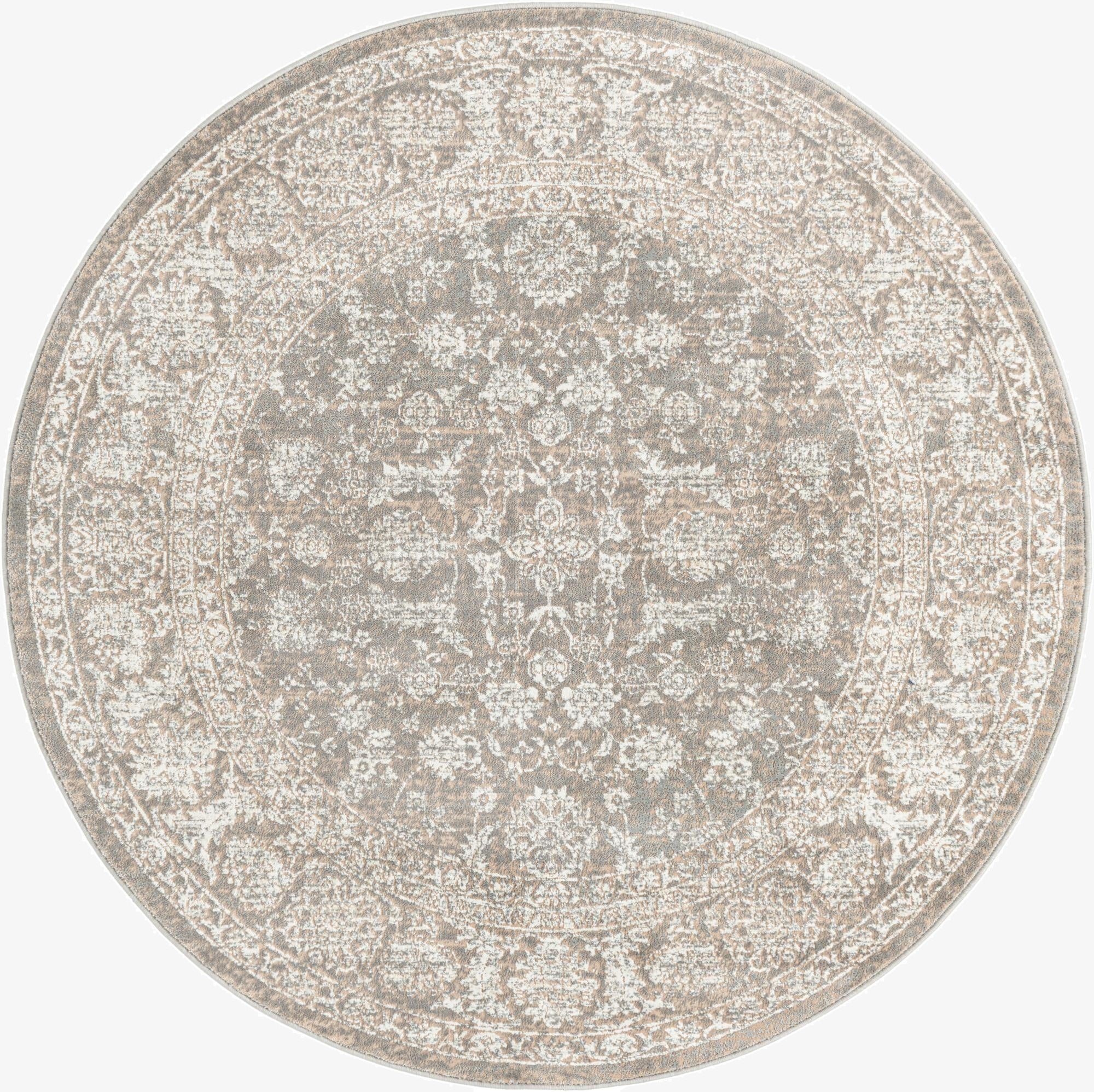 5' 3 x 5' 3 Uptown Central Park Round Rug