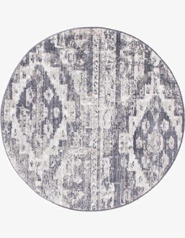 Gray Vega Round Rug
