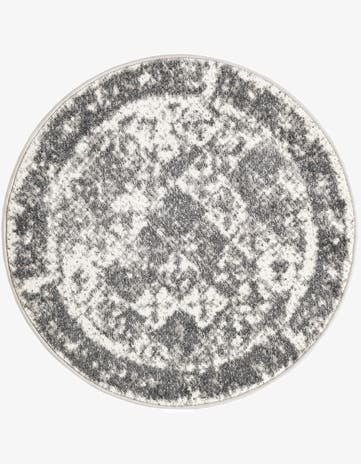 Gray Veneto Round Rug