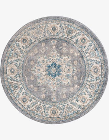 Gray Vienna Round Rug