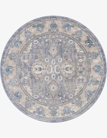 Gray Vienna Round Rug