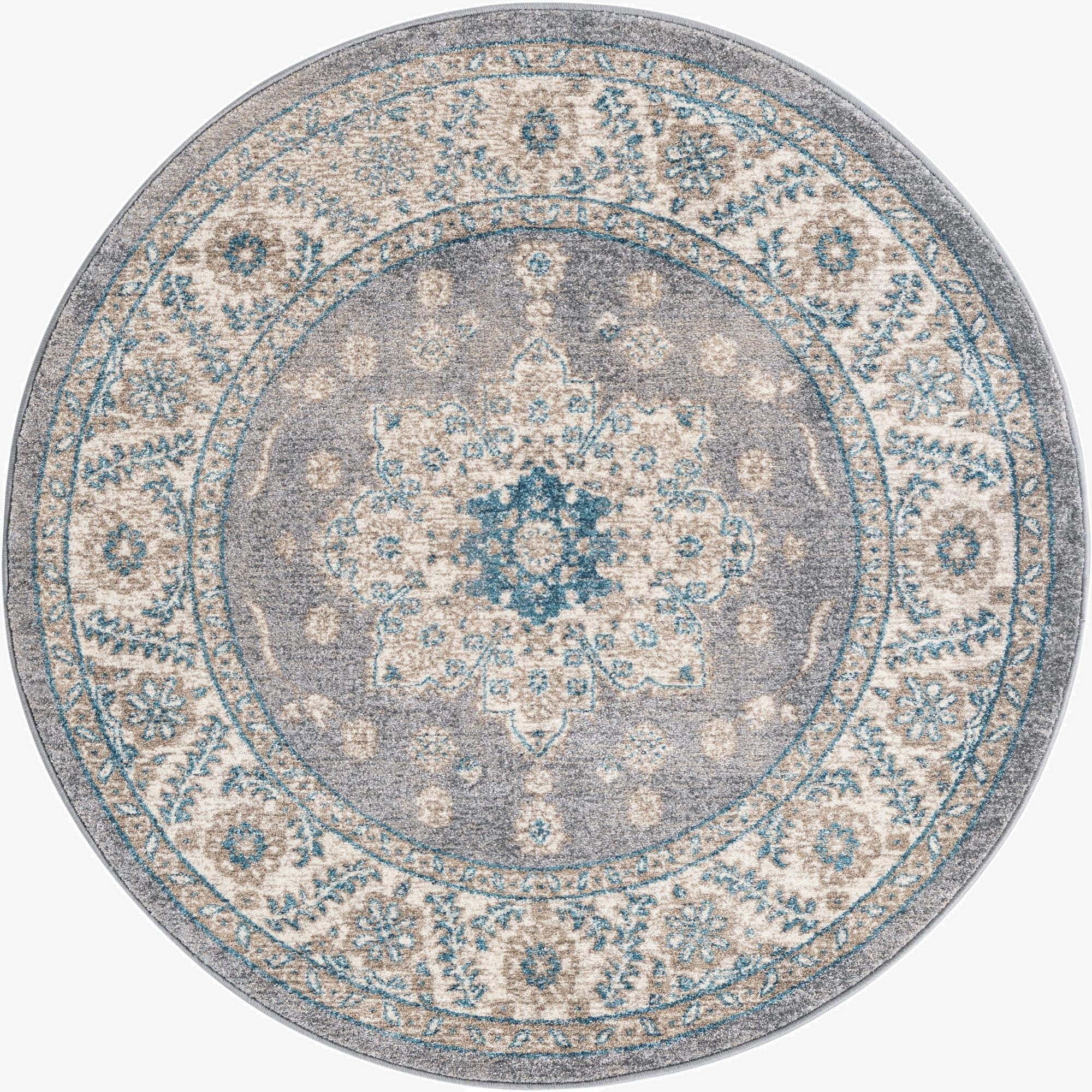 4' x 4' Viola Round Rug