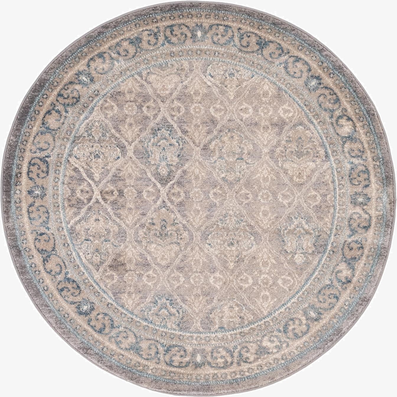4' x 4' Viola Round Rug
