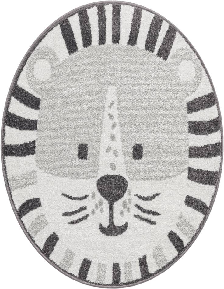Detail image of 3' 3 x 3' 3 Cat Whimsy Kids Round Rug