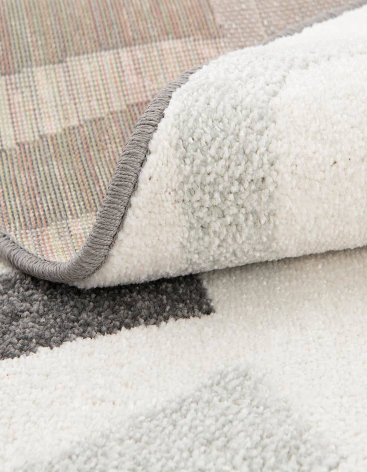 Detail image of 3' 3 x 3' 3 Cat Whimsy Kids Round Rug