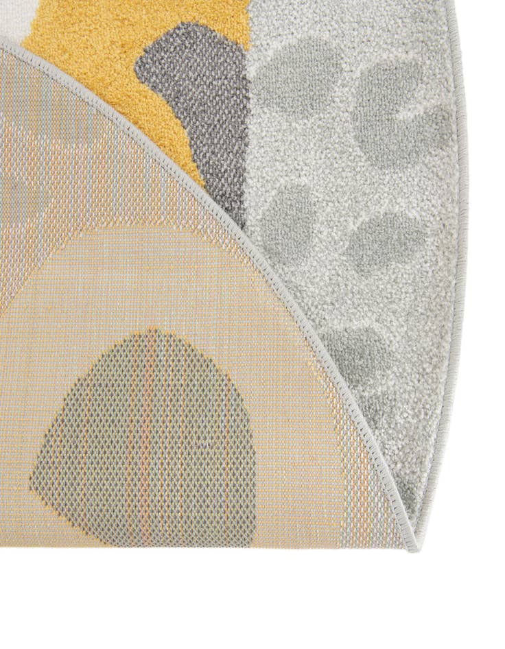 Detail image of 7' 10 x 7' 10 Tiger Whimsy Kids Round Rug