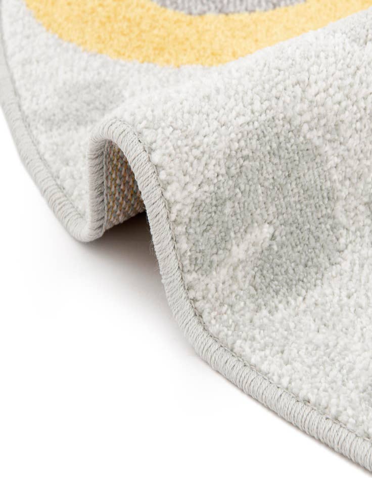 Detail image of 7' 10 x 7' 10 Tiger Whimsy Kids Round Rug