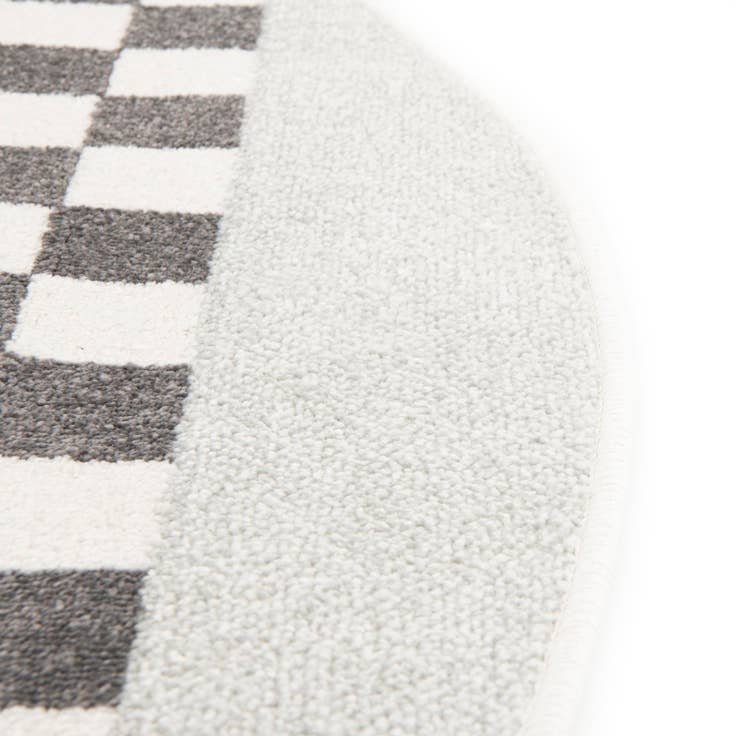 Detail image of 5' 3 x 5' 3 Racecar Whimsy Kids Round Rug
