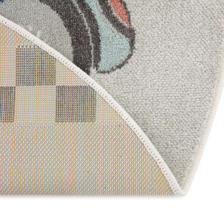 5' 3 x 5' 3 Racecar Whimsy Kids Round Rug