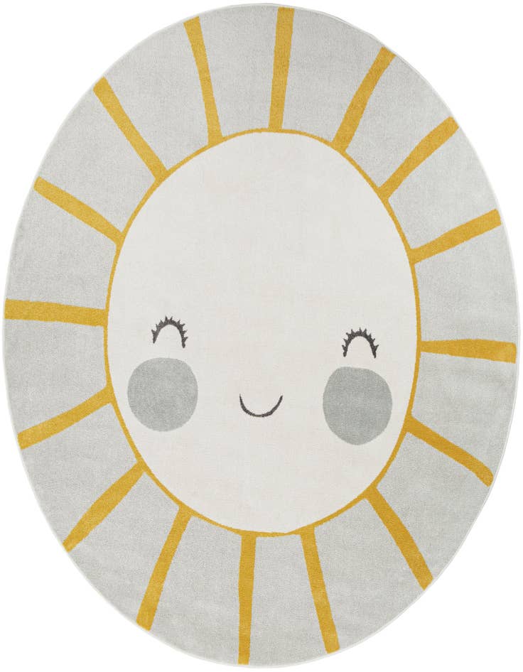 Detail image of 10' x 10' Sun Whimsy Kids Round Rug