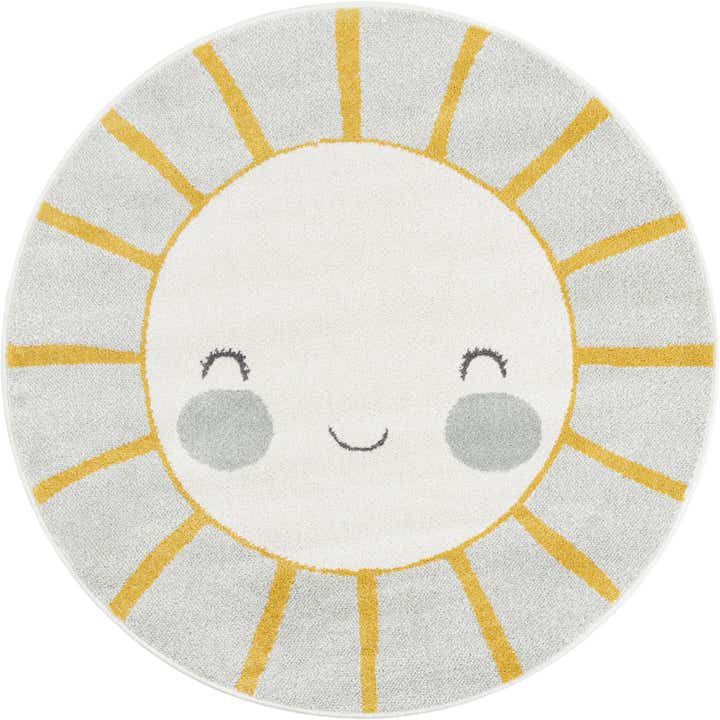 125cm x 125cm Sun Whimsy Kids Tapis Rond