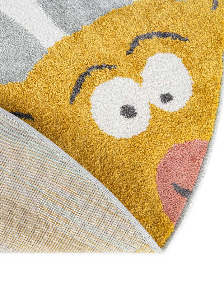 5' 1 x 5' 1 Reindeer Whimsy Kids Round Rug